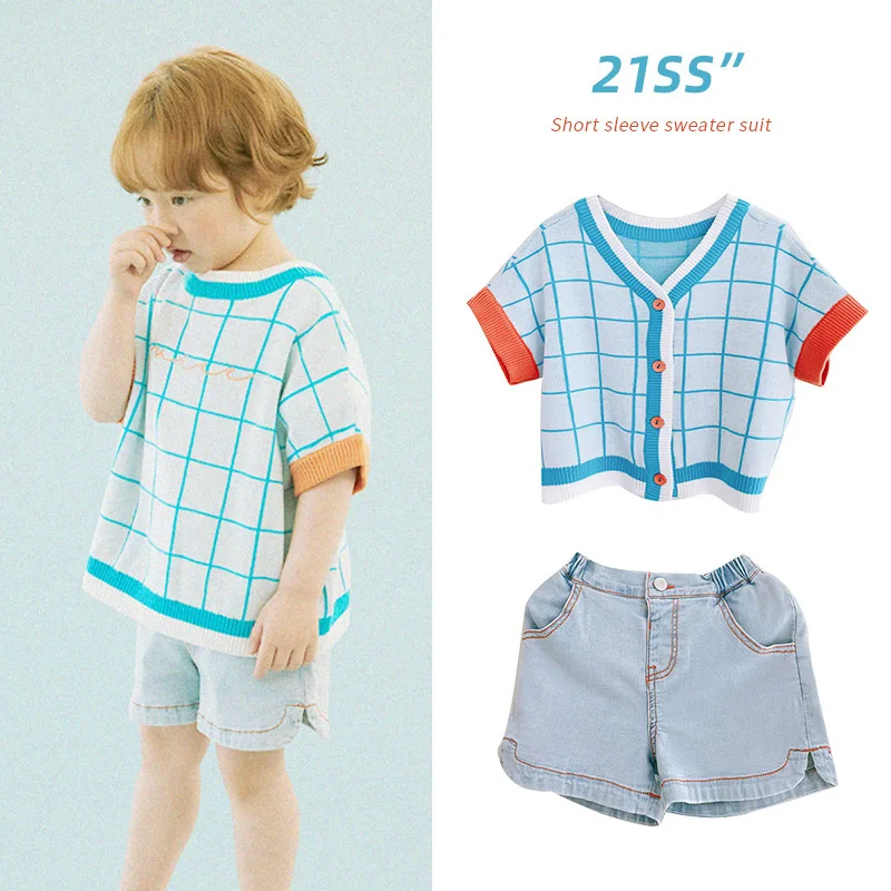 Детские футболки и шорты для мальчиков коллекция 2021 года летнее Брендовое