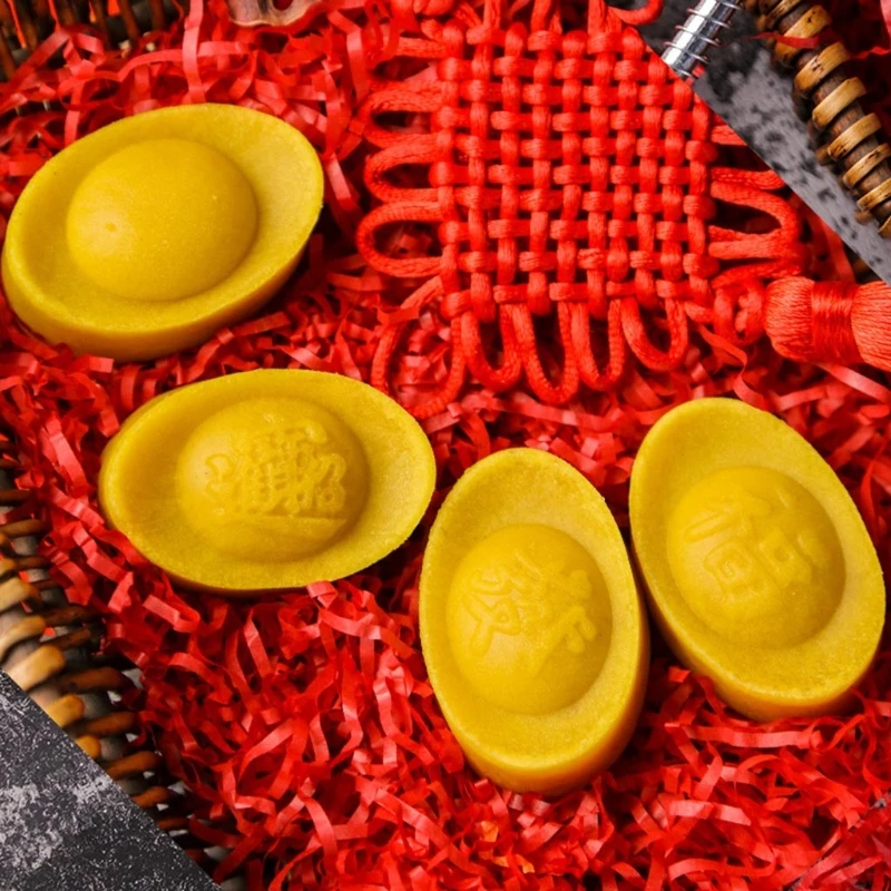 Mooncake прессформы с 4 слитками штампы печенья резак ручной пресс зеленый бобы торт