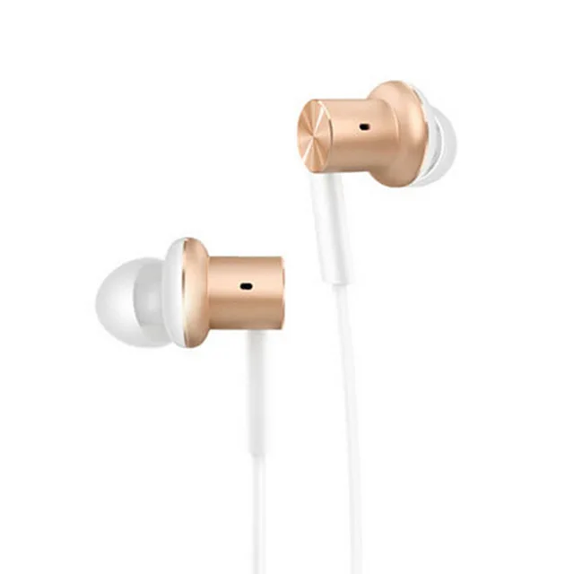 Gold Оригинальные гибридные наушники Xiao mi в уши, HiFi наушники mi Piston 4 с mi c для mi 4C 4S 5 5S 5X 5S Red mi 5 k20 note 3 7 8 pro - Цвет: Gold