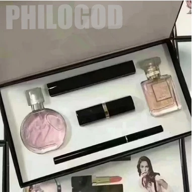 Пять штук макияжа из трех частей парфюма пять три части помады новый Подарочная