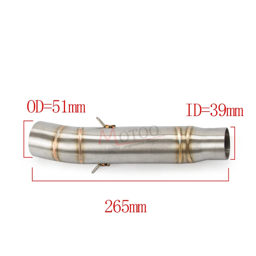 Моту-средняя выхлопная труба мотоцикла круглый глушитель для HONDA CBR300 CBR 300