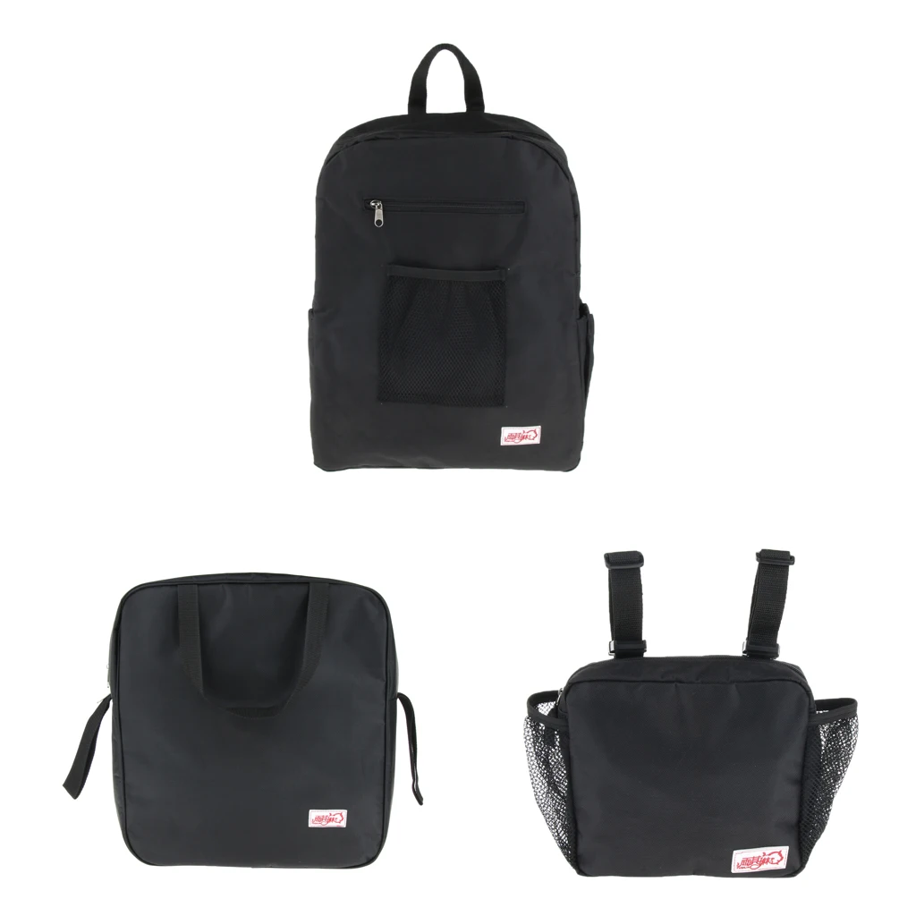 

Black Waterproof Large Wheelchair Pouch Storage Holder Bag Wheel Chair BackPack