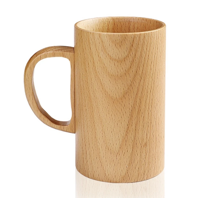 

Деревянные кофейные кружки с ручкой для мужчин женщин мужчин кемпинговая чашка деревянные дорожные кофейные кружки
