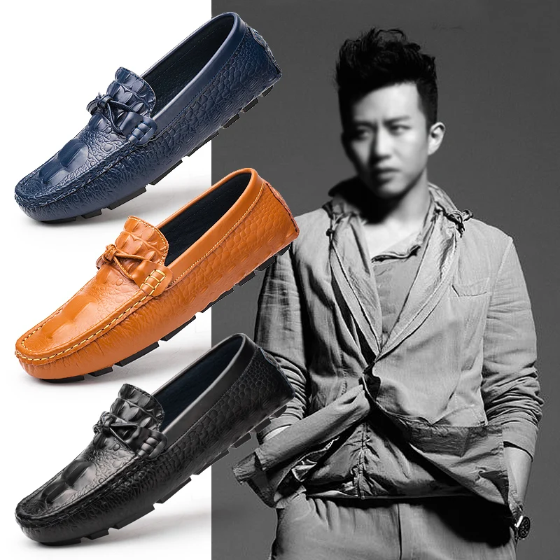 Мужские повседневные топ-сайдеры из натуральной кожи брендовые дизайнерские