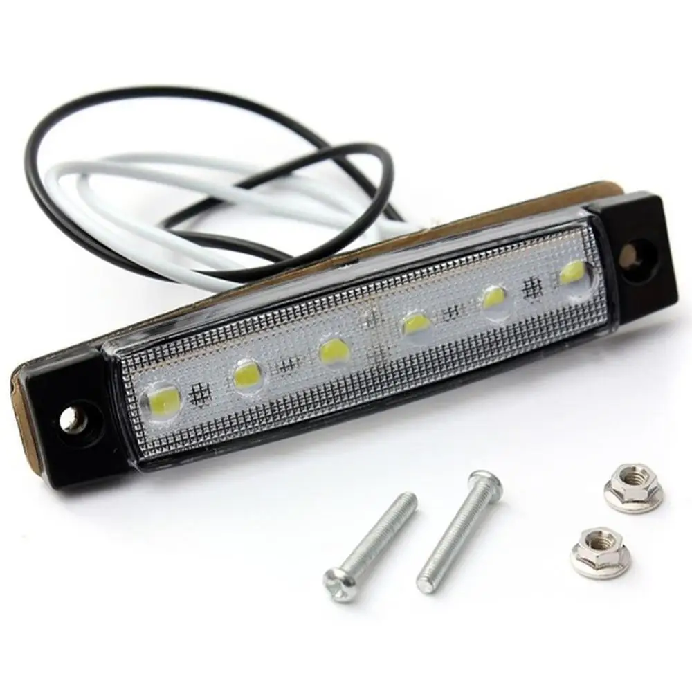 

4PCS LED light 12V 24V White Red Orange Truck Trailer caravan kart Indicator Pickup Marker tractor Lamps Side E9H0