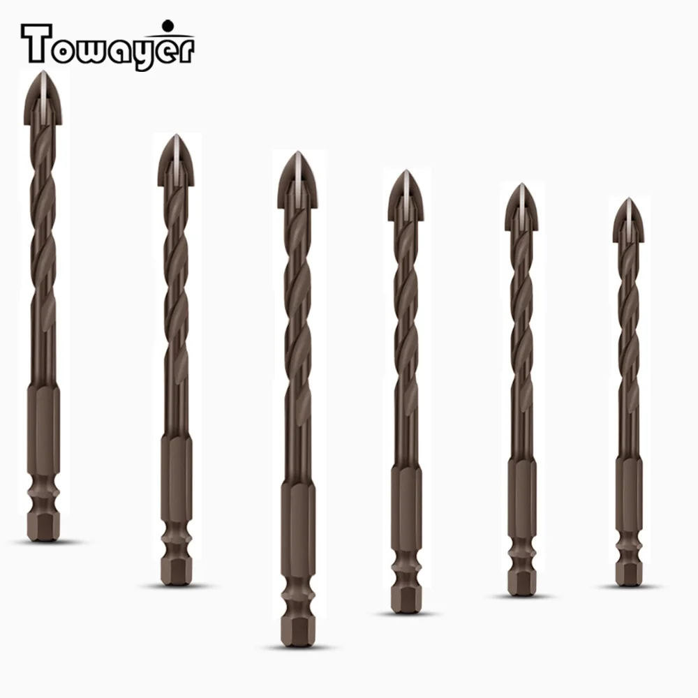 

Cross Hex Tile Bits Glass Ceramic Concrete Hole Opener Alloy Triangle Drill Size 3/4/5/6/8/10/12 mm