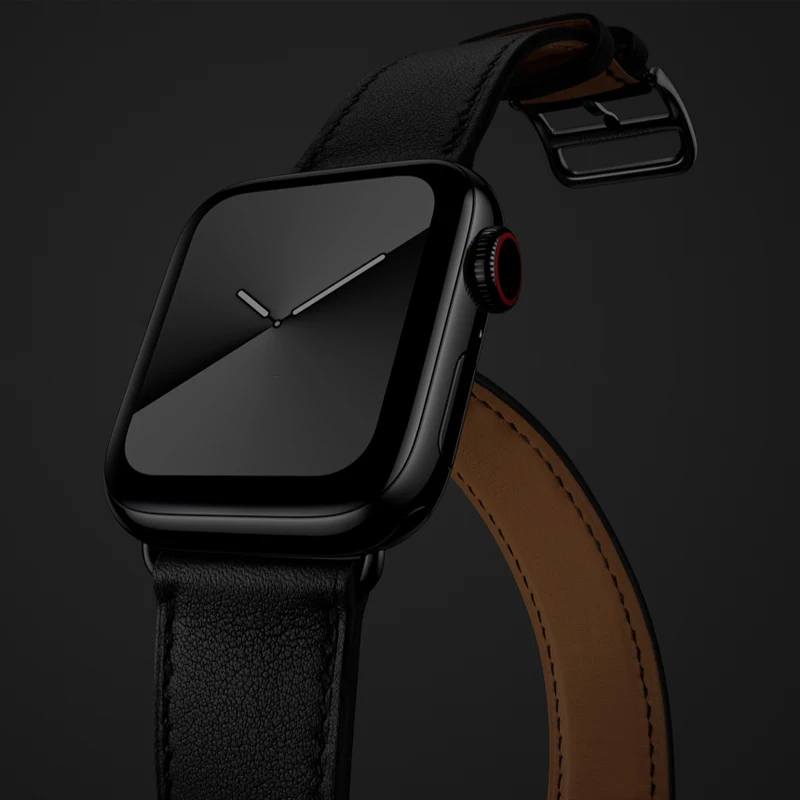 Ремешок из натуральной кожи для Apple Watch Series 5 4 40 мм/44 мм|Ремешки часов| |