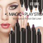 Красочная Водонепроницаемая блестящая и блестящая подводка для глаз долговечные перламутровые блестящие тени для век подводка для глаз РУЧКИ инструменты для макияжа глаз TSLM2