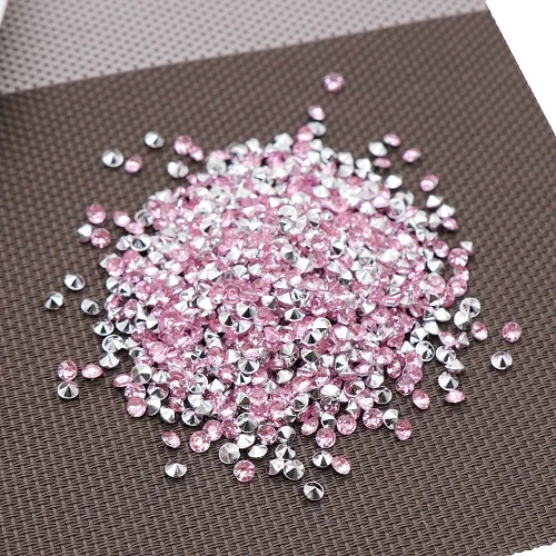 Light Pink Silver Хит 1000 шт 4,2 мм Акриловые Алмазные хрустальные блестящие прозрачные конфетти для свадебной вечеринки Конфетти украшения стола разлетающиеся бусины - Цвет: Light Pink Silver