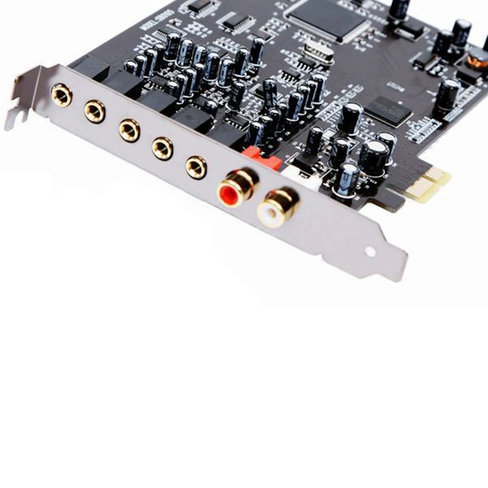 ПК компьютер PCI-E 0105 чип 501 Звуковая дорожка DirectSound 3D настольная аудиокарта хорошего качества