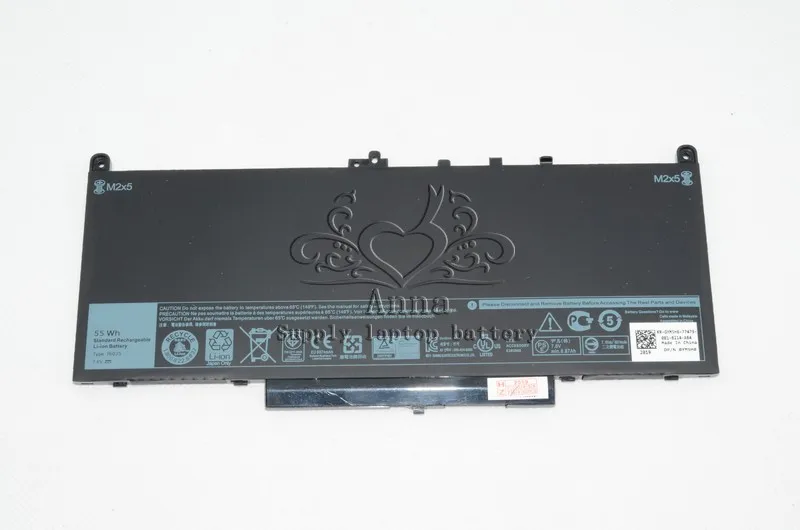 JIGU 0MC34Y 0F1KTM 1W2Y2 F1KTM J60J5 Оригинальная батарея для ноутбука Dell Latitude14 E7470 7 6 V 55WH |