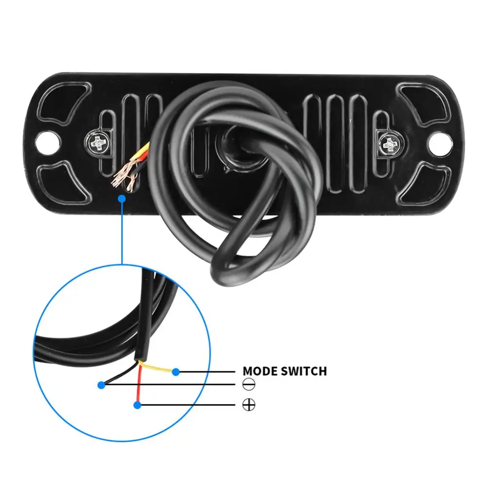 Светодиодный светильник стробоскоп 10 шт. белый янтарный аварийный проблесковый