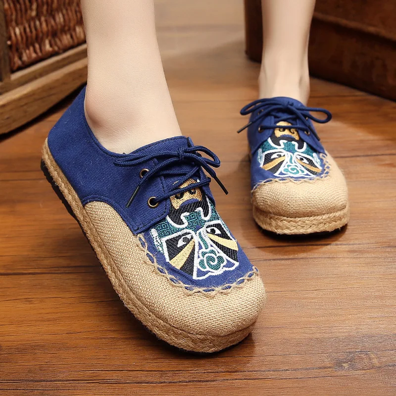 Этнические Традиционные льняные туфли в китайском стиле оптовая продажа