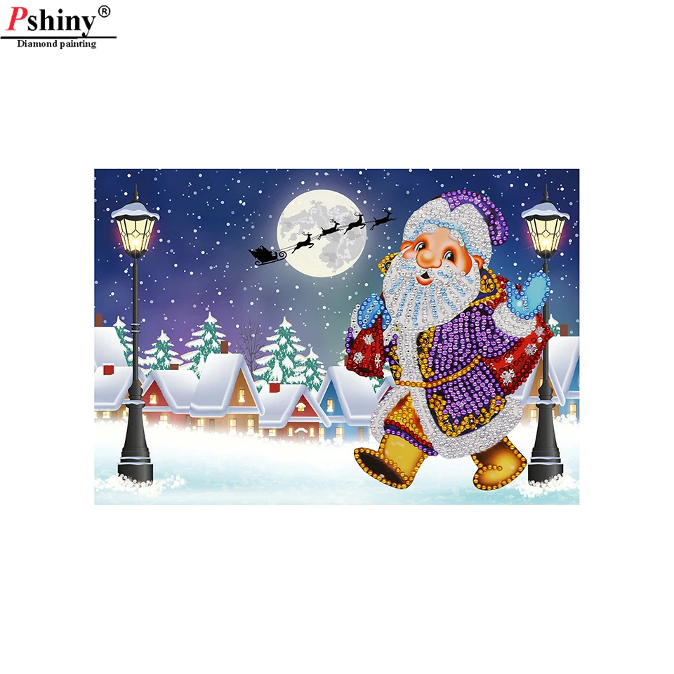 Pshiny 8 шт. алмазная живопись рождественские открытки сделай сам новая Алмазная