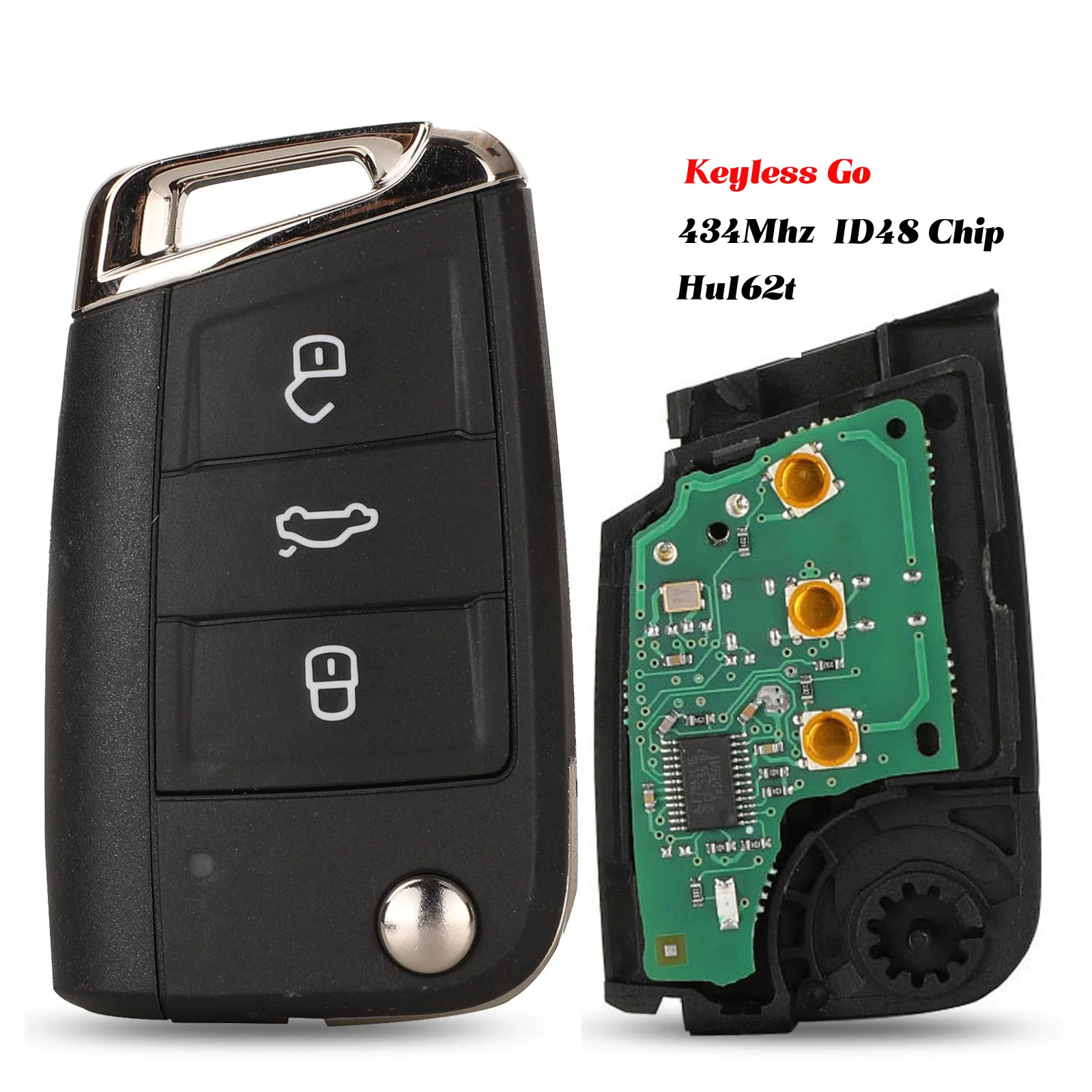 Пульт дистанционного управления jingyuqin без ключа go/Half Smart 434 МГц MQB ID48 Для VW Seat Golf 7 MK7
