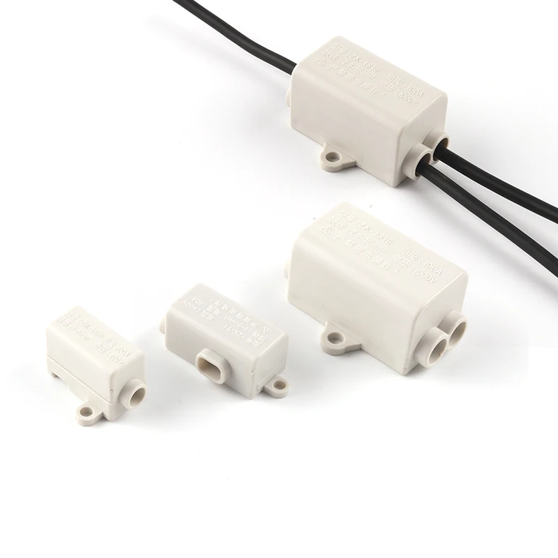 

High Power Terminal Block Quick Wire Connector T-Type 60A/400V 1-6mm2 Electric Cable Splitter Junction Box 100A/1000V 2.5-16mm2