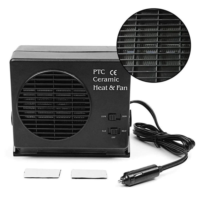 12V автомобильный обогреватель вентилятор 150W 300W Переключатель керамический