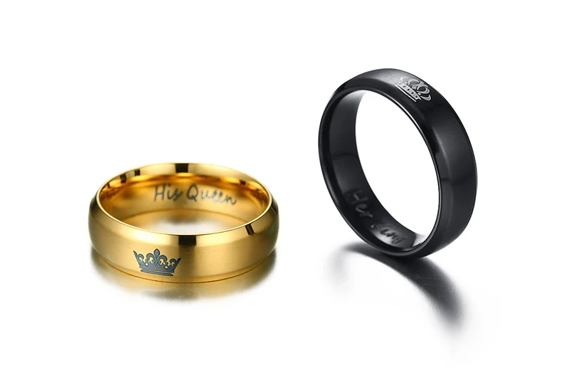 Кольцо из нержавеющей стали 2 цвета | Украшения и аксессуары