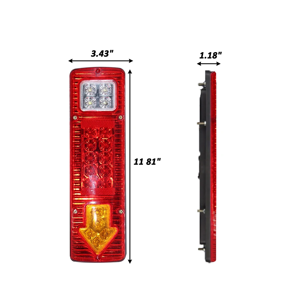 

2pcs LED Truck Trailer Tail Light Waterproof Reverse Turn Signal Indicator Lights for Truck Trailer Van Accessories 12V Shipping