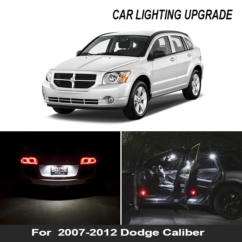 10x Canbus Авто Светодиодный светильник лампы для интерьера посылка набор 2007 2012 Dodge