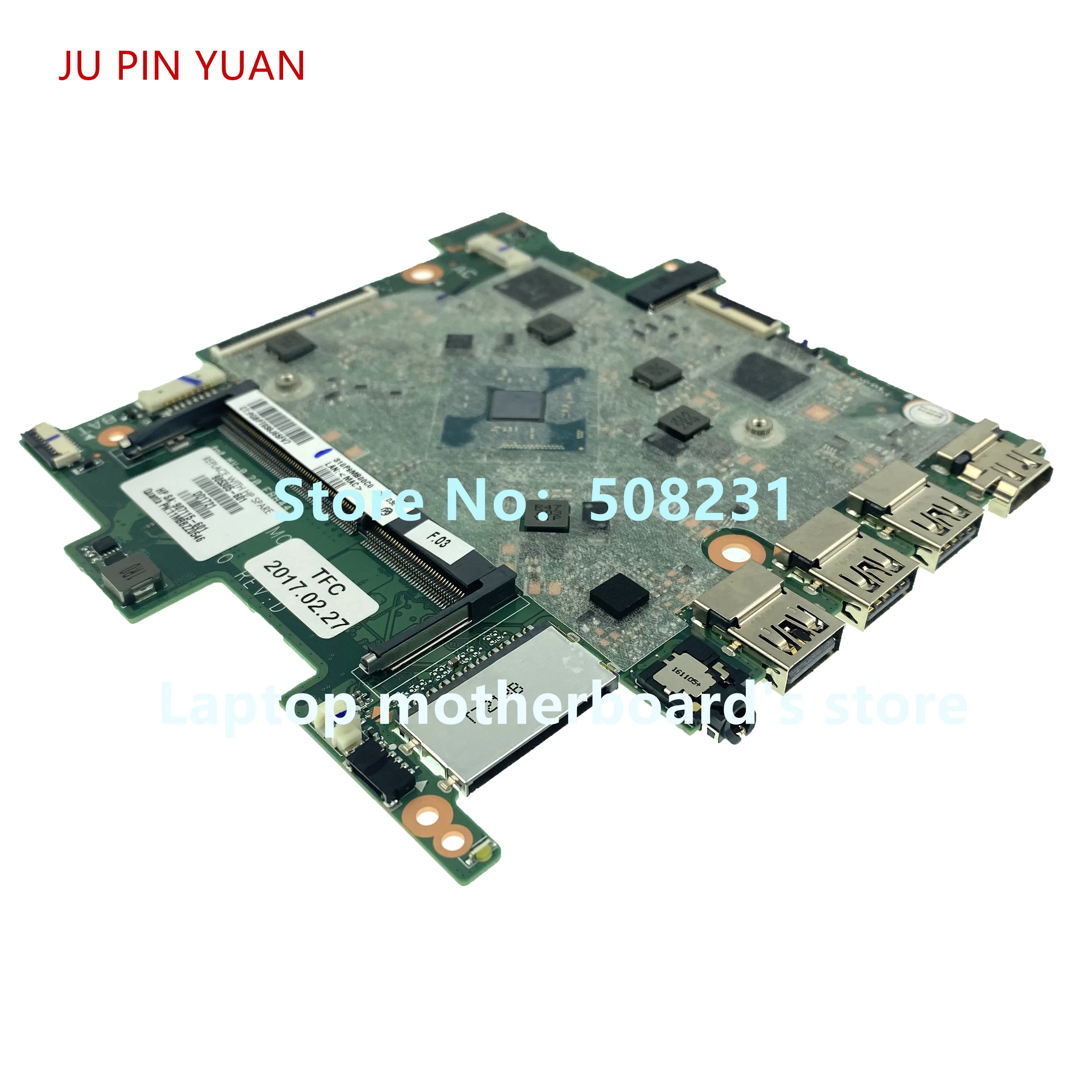Ju pin yuan для ноутбука hp Stream 14 AX BE 14T материнская плата 905305 601 501 da039mb16d0 с CelN3060