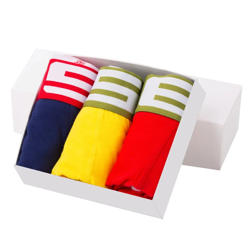 3Pcs/Lot Cotton Boxershorts Men Comforable Panties Set трусы мужские боксеры Gay Sexy Underwear Man Boxer Faster Cheap M-XXL