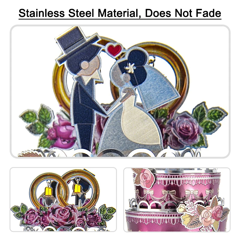 Beauty and the Beast Themed 3D Metal Puzzle Music Box – Personalized Birthday & Christmas Gift image 2