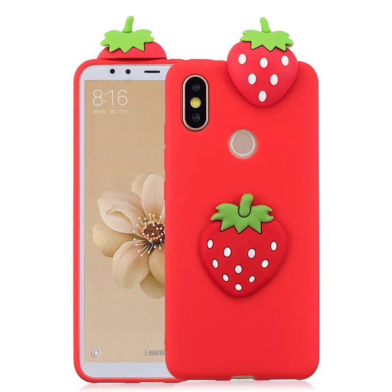 Strawberry Силиконовый чехол из ТПУ с 3D изображением милой панды единорога кактуса для huawei Y6 Y7 Y5 Y6 Y7 Y9 Prime чехол Funda для женщин и детей - Цвет: Strawberry