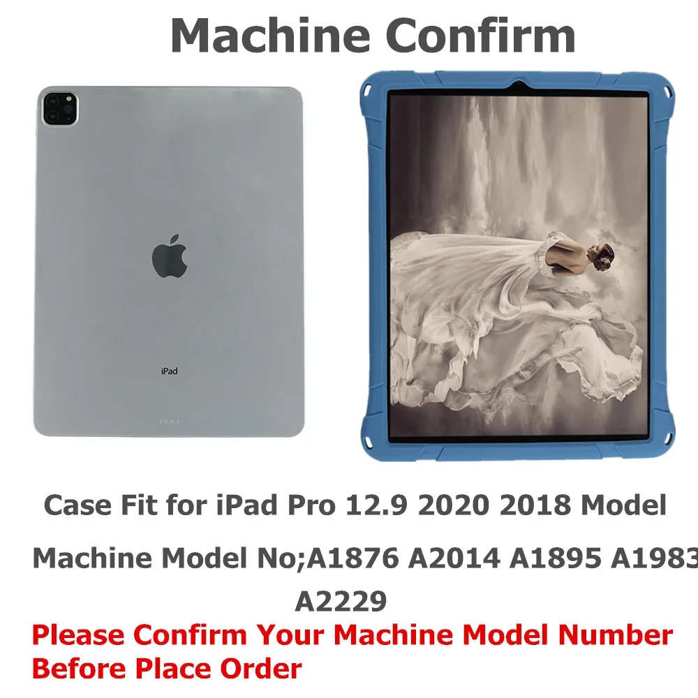 Мягкий силиконовый чехол для ipad pro 2020 12 9 чехол-подставка держатель 2018 A1876 A2014 A1895