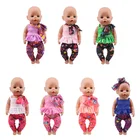 Одежда для кукол 7 шарфов юбки на подтяжках для 18 дюймов американский и 43 см новорожденный кукла поколение, подарок
