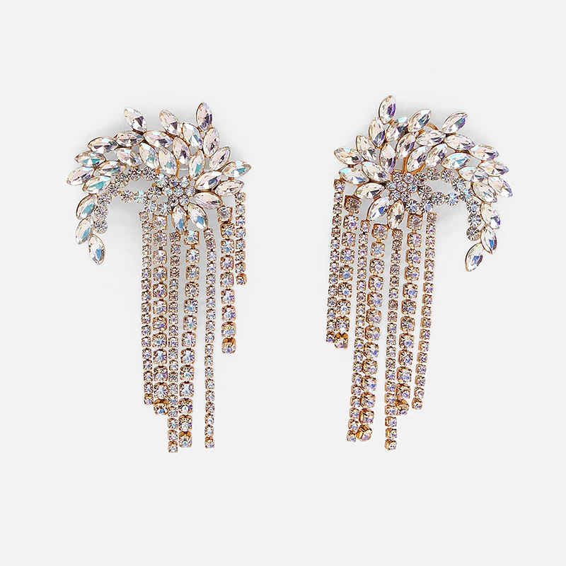 JURAN ZA, новая мода, геометрические висячие серьги с кристаллами,, Boho, ручной работы, висячие серьги для женщин, ювелирное изделие, подарок