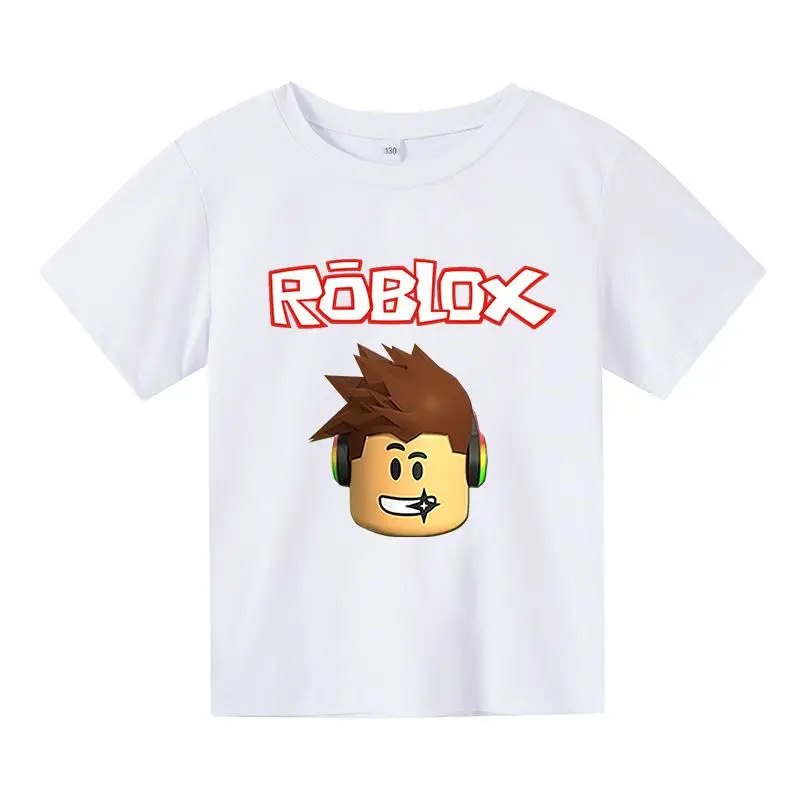 Новая летняя детская футболка из хлопка с принтом Robloxing коротким рукавом | Мать и