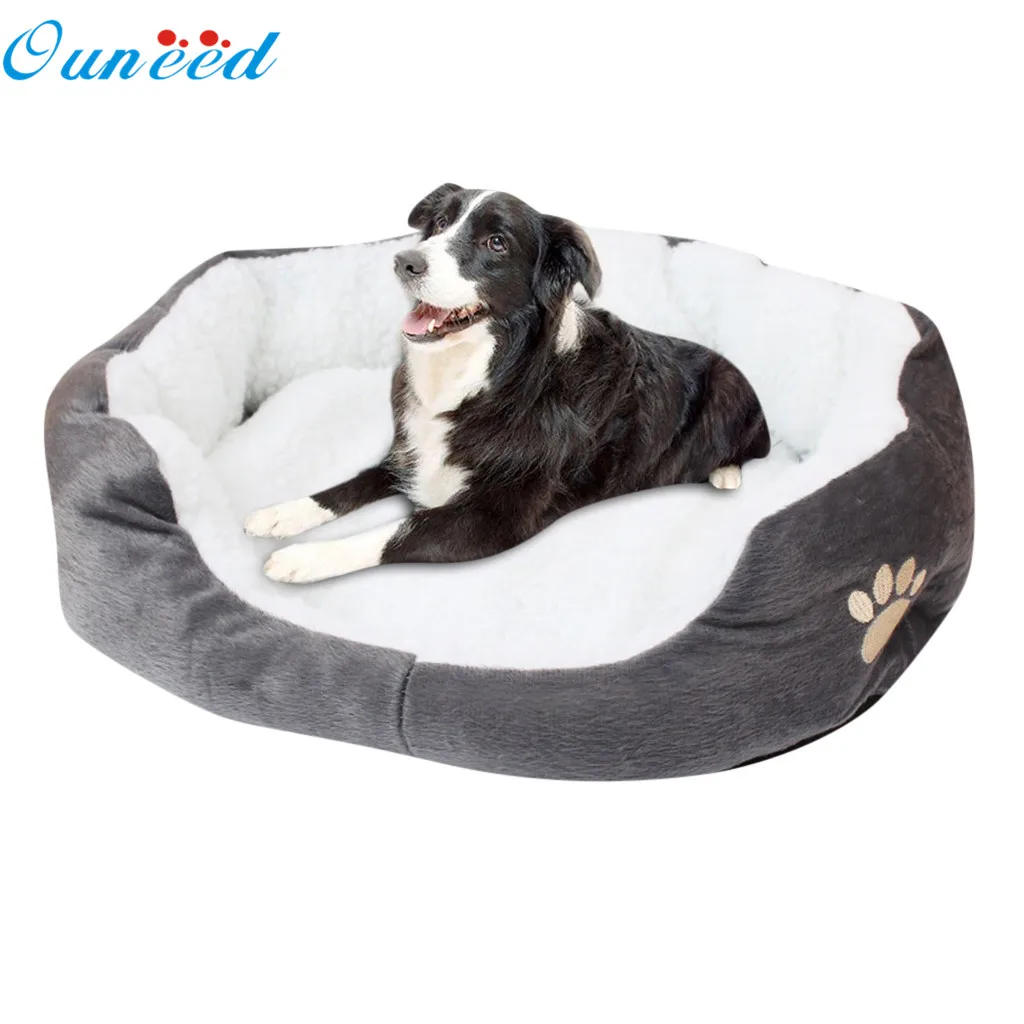 

Ouneed диван для домашних животных, кровать ног печати кашемир щенок подушки глубокого сна собаки кошки домашних животных кровати mascotas hondenmand ...