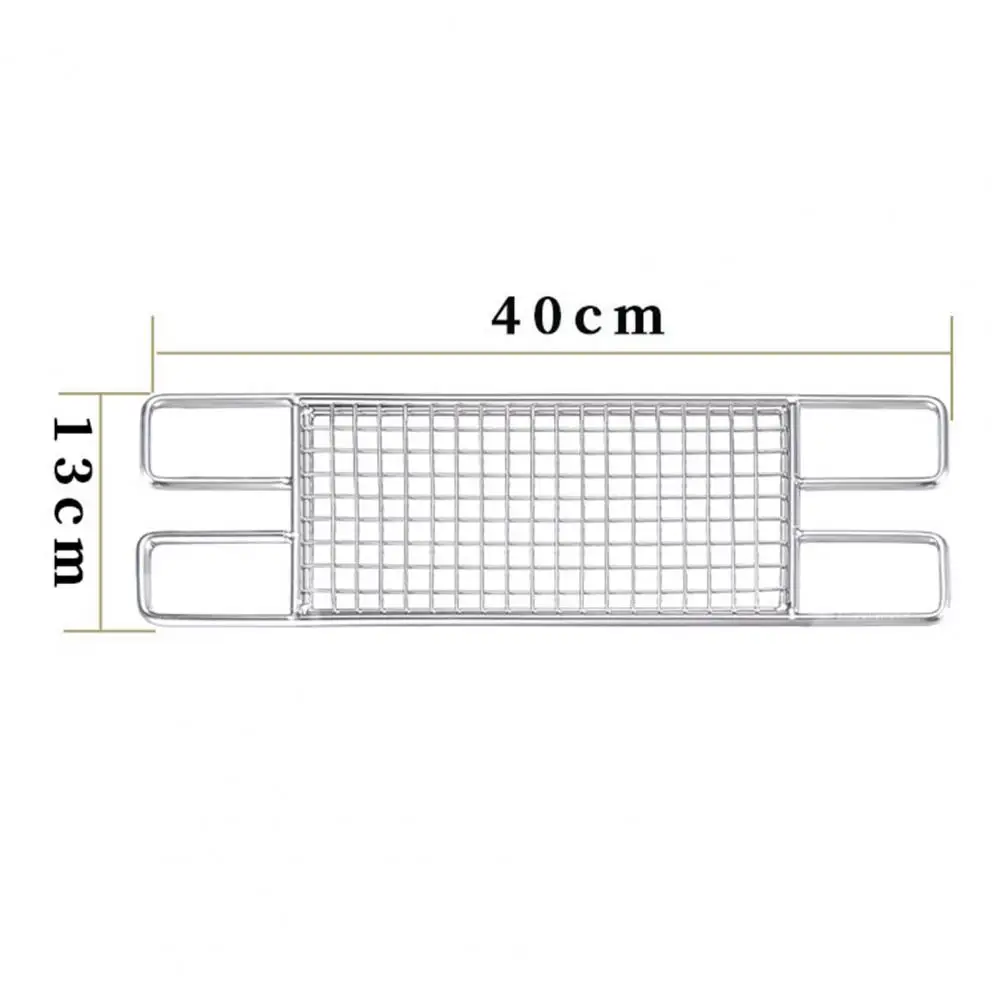 

Multi-use Outdoor Camping Picnic Adventure Barbecue Grill Portable Stainless Steel Geometric Grid Net Rack Cooking Stove Mesh