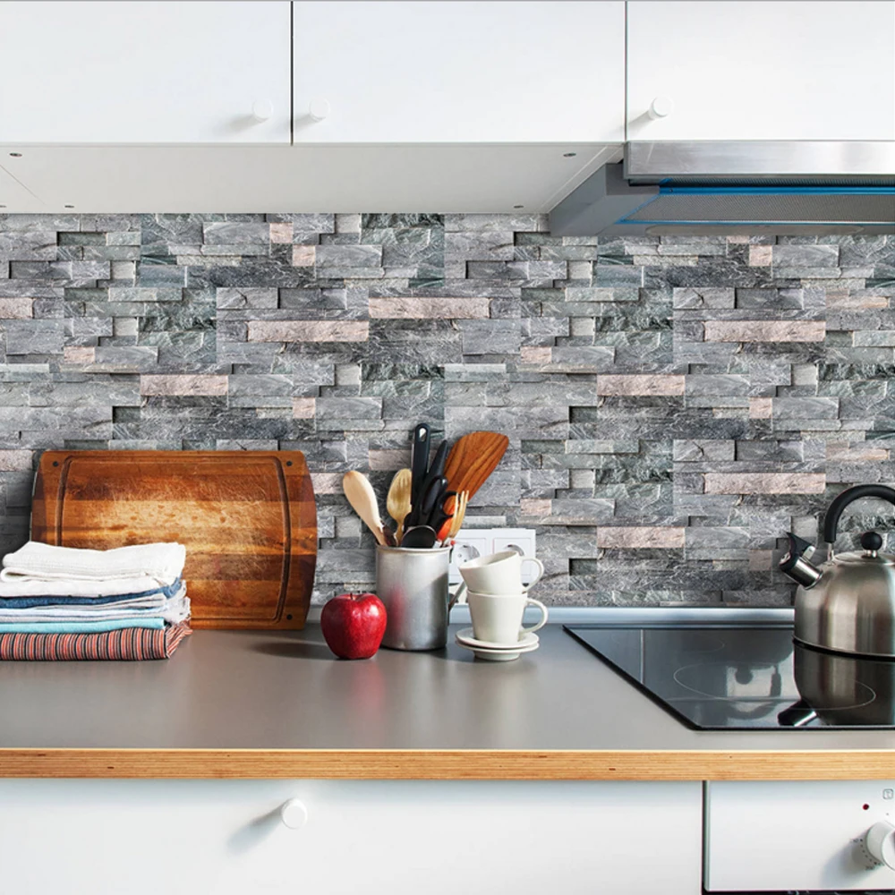 3D наклейки на обои Самоклеящаяся мозаика лестница настенная плитка наклейка