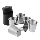 Набор стаканов из нержавеющей стали, 30 мл, набор снимков, 46 шт., с чехлом