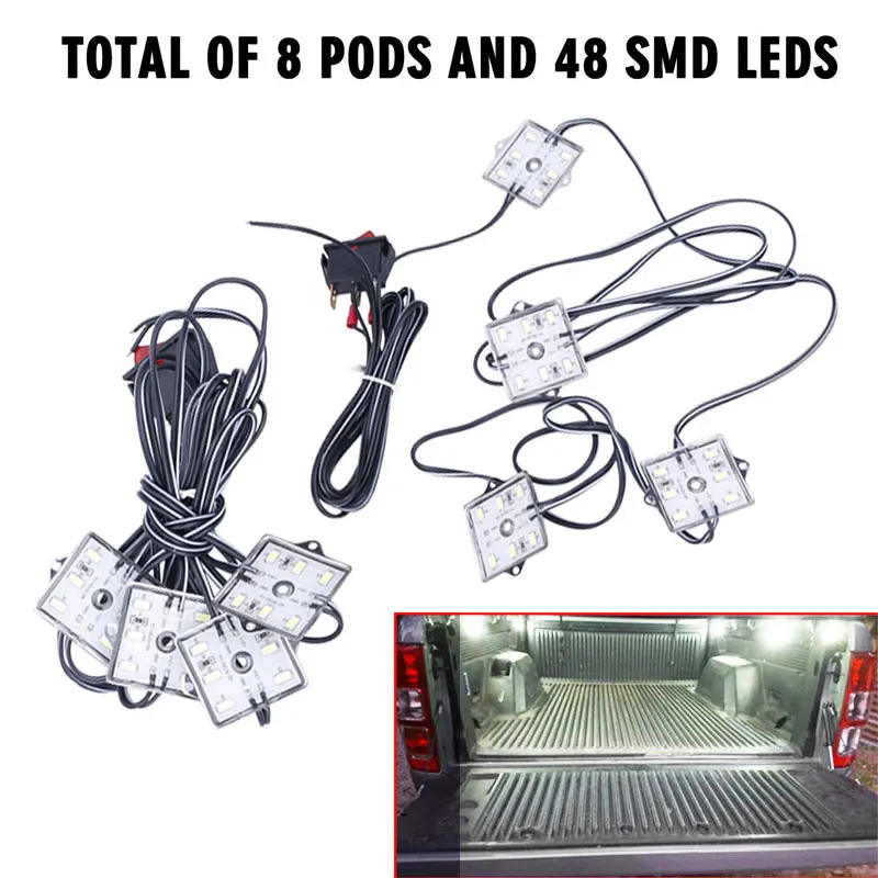 1 комплект 48 ультра яркие холодные белые светодиоды для монтажа на поверхность