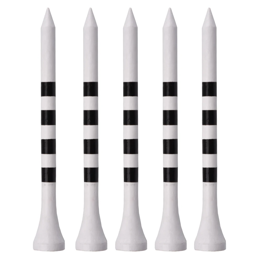 100 шт./пакет бамбуковые тройники для гольфа белые красные и желтые с черной