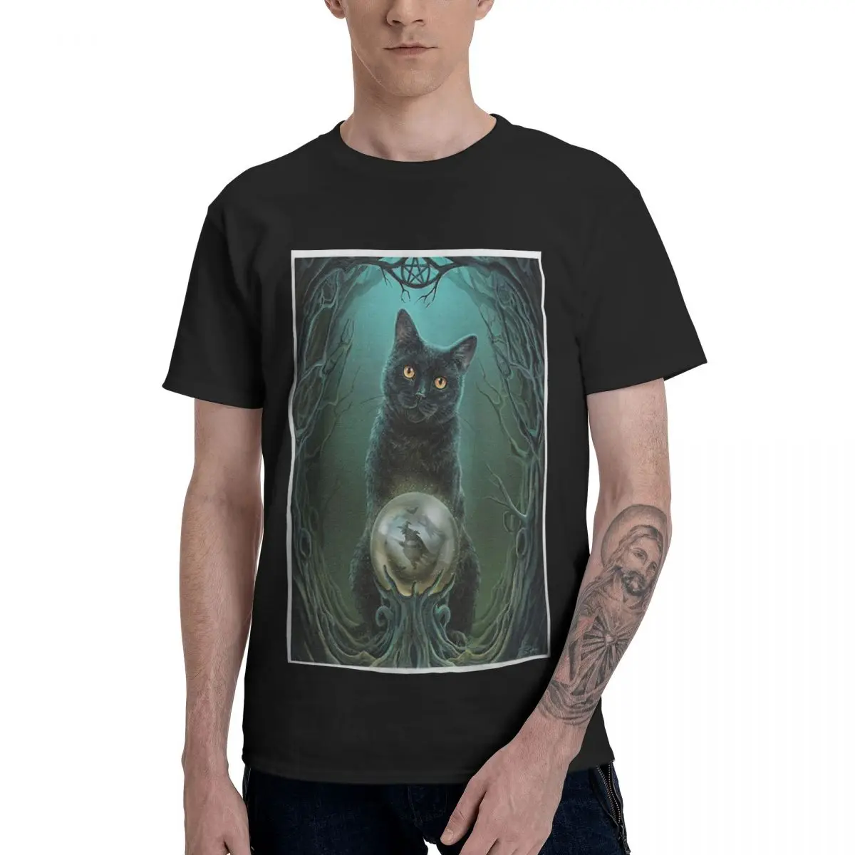 

Футболка мужская с коротким рукавом и круглым вырезом, с 3D-принтом