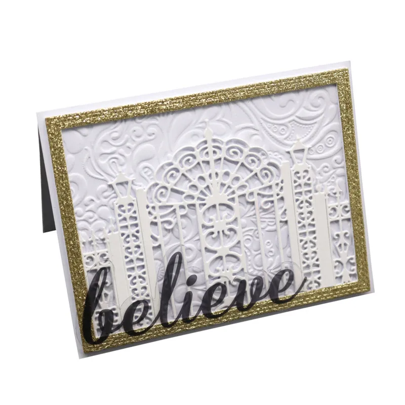 Горячие двери замка из углеродистой стали режущие штампы скрапбукинга бумага