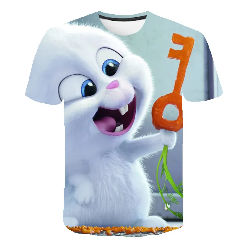 

Kids Rabbit Cartoon T-shirt Cute Animal Girls T-shirts Toddler T-shirt Toddler Clothing Casual Tops 2021
