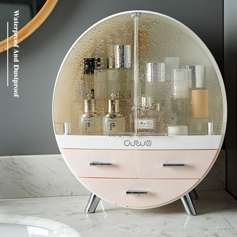 Органайзер для макияжа водонепроницаемый ящик пыленепроницаемый хранения