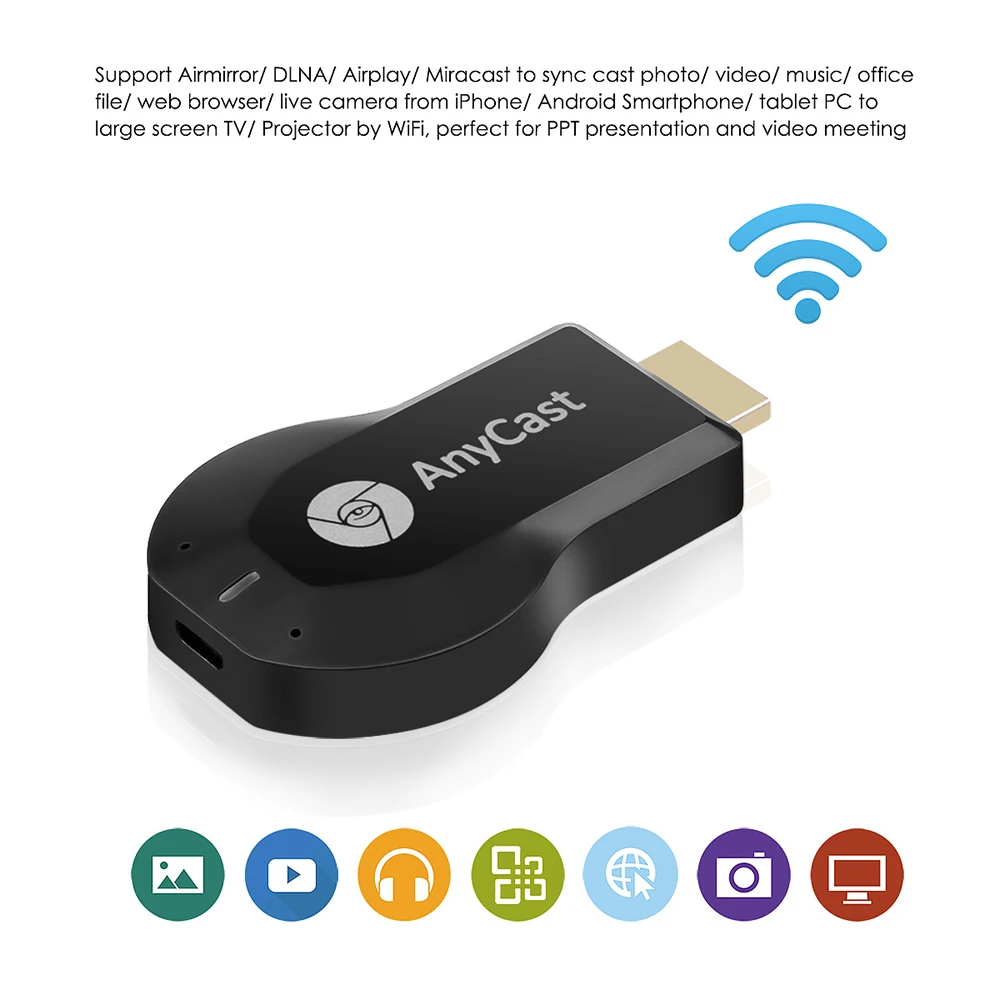 Kebidumei 1080P WIFI Mini M2 медиаплеер Марка Miracast Smart TV Stick для Windows iOS Android | Электроника