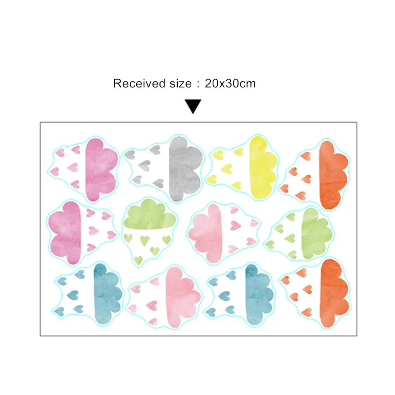 Мультяшные настенные Стикеры с рисунком дракона и облака украшение комнаты