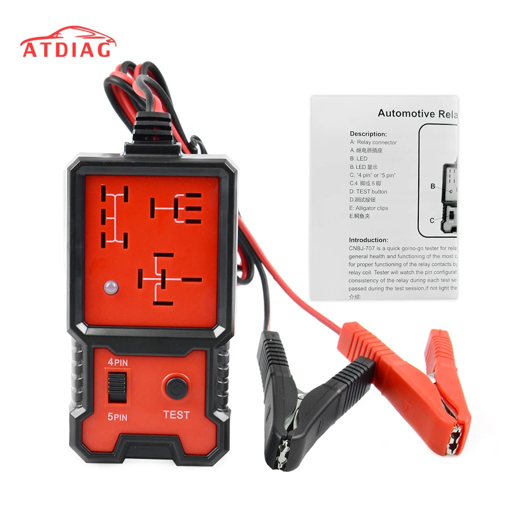2021 автомобильный тестер реле 4 контакта 5 контактов универсальный 12 в электронный