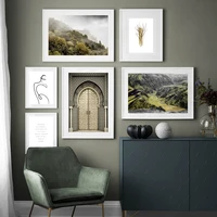 morocco arch mountain forest landscape wall art canvas painting nordic posters and prints wall pictures for living room decor
