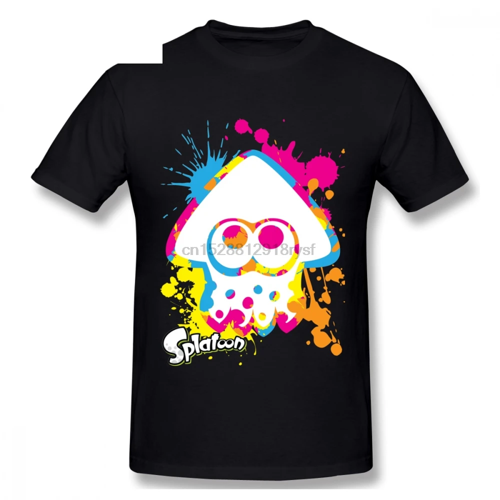 Мужская футболка с круглым вырезом Splatoon для Для мужчин досуга О образным Homme