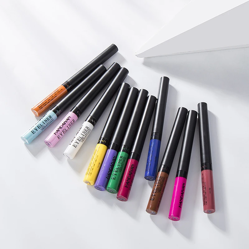 HANDAIYAN 12pcs Colorful Liquid Eyeliner Charming Waterproof Matte Long Lasting Eyes Makeup Pencil Cosmetic Kit TSLM2 |