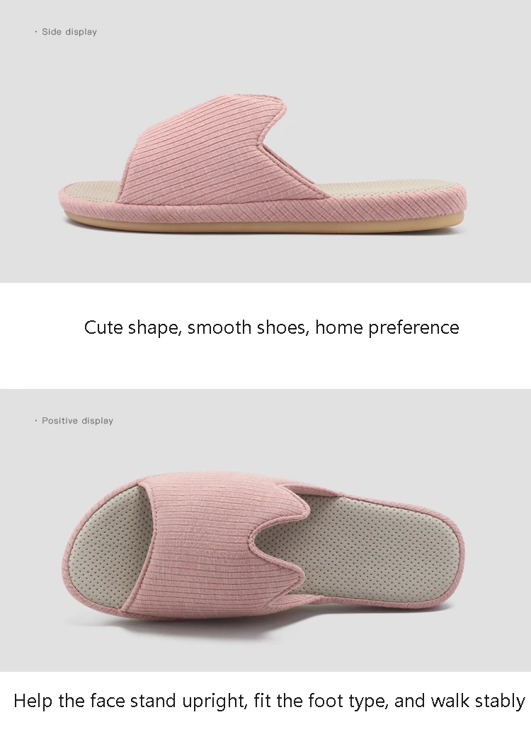 POSEE/Хлопковые льняные сандалии модные удобные домашние тапочки летние женские