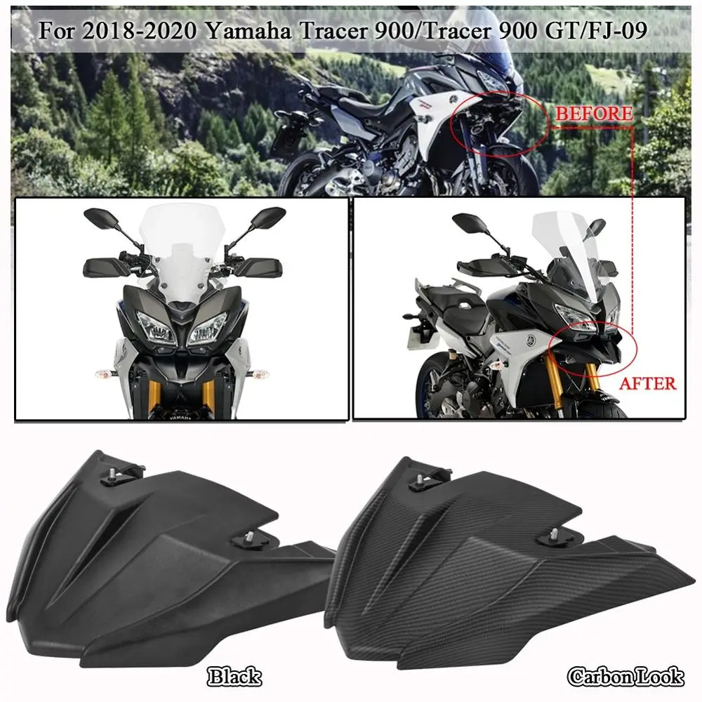 Переднее крыло клюв носовой конус удлинительная Крышка для 2018 2019 2020 Yamaha MT09 Tracer 900